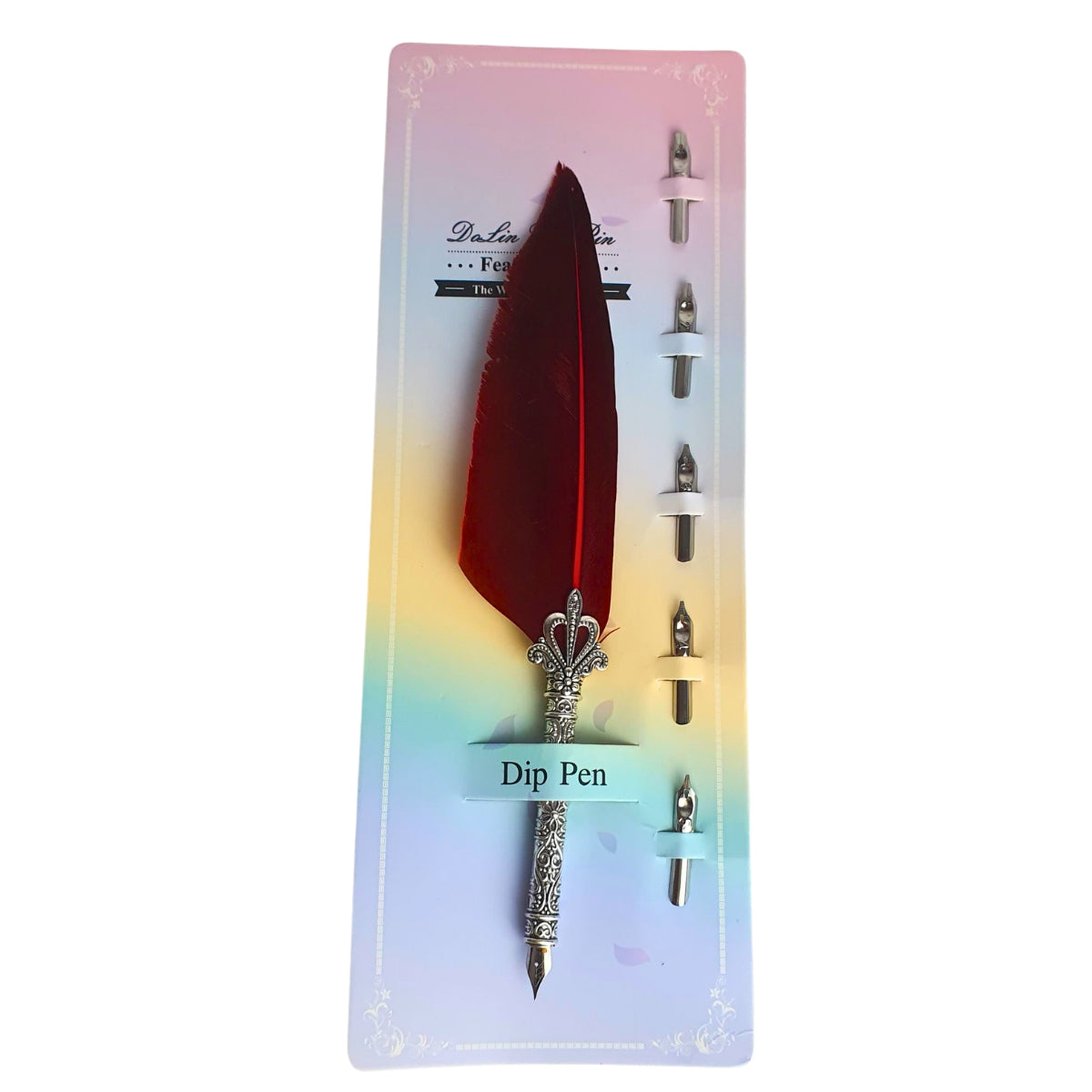Caneta Tinteiro Simples Com Pena Vermelha Caneta Tinteiro Simples Com Pena Vermelha